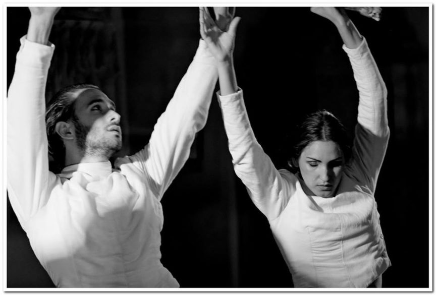 Dimmi Tiresia. Volterra , foto Stefano Fidanzi con Luisa Stagni, Massimo Carrano, Lucresia SErafini e Luca Piomponi. Mda Produzioni Danza direzione Aurelio Gatti